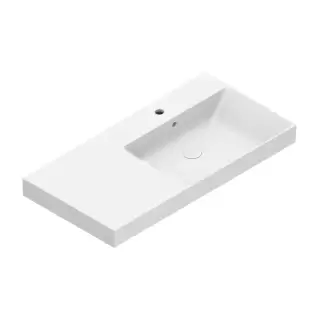 Catalano Zero Раковина 100x50см чаша справа, с 1 отв., цвет: белый глянцевый