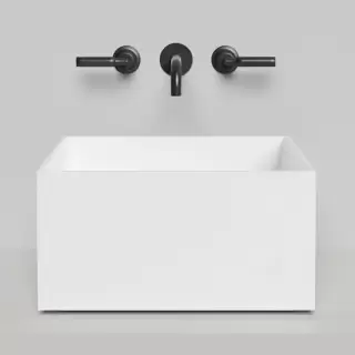 Salini Armonia Раковина 45x45x25см., без отв., накладная, S-Sense, цвет: белый глянцевый