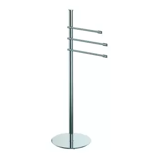 Colombo Isole Piantane Напольная стойка 90см, с 3 держателями для полотенец, цвет: хром