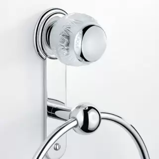 THG Panthere Cristal clair Полотенцедержатель - кольцо 18см., подвесной, цвет: хром/прозрачный хрусталь
