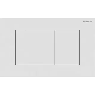 Geberit Sigma40 Клавиша для двойного смыва, квадратная: Белый матовый