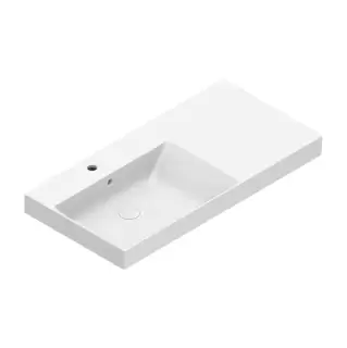 Catalano Zero Раковина 100x50см чаша слева, с 1 отв., цвет: белый глянцевый