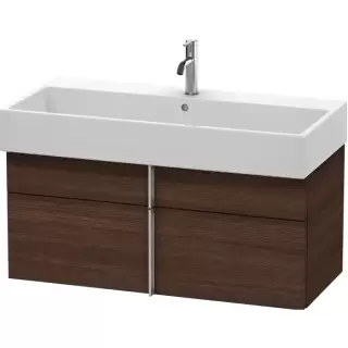 Duravit VA Тумба подвесная 98.4x43.1х44.1см., с раковиной, 1 выдв.ящик, цвет: Chestnut Dark