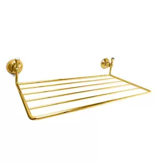 Nicolazzi Cristallo Di Rocca Полотенцедержатель-полочка, подвесной, цвет: золото