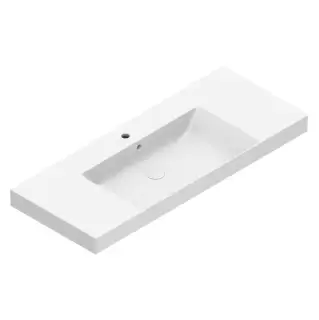 Catalano Zero Раковина 125x50см, с 1 отв., цвет: белый глянцевый