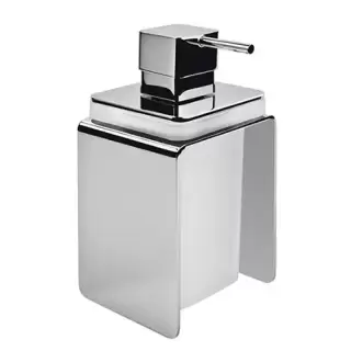 Colombo Forever Дозатор для жидкого мыла, настольный, цвет: хром/матовое стекло