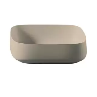 Artceram Cognac Раковина накладная Quadro 56x41 см, Saniglaze, цвет: sand