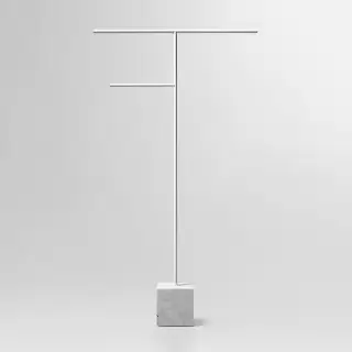 Antonio Lupi Bivio Полотенцедержатель, напольный, база из мрамора Carrara satinato, цвет: Bianco opaco