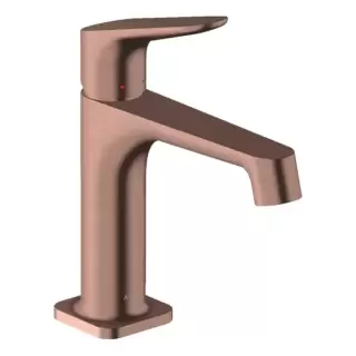 Axor Citterio M Смеситель для раковины 100, на 1 отв., с донным клапаном, цвет: шлифованное красное золото