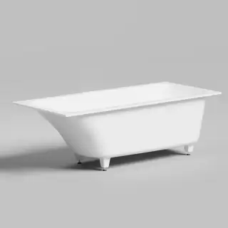 Salini Orlanda KIT Встраиваемая ванна 170х75х60cм., "Up&Down", сифон, щелевой слив-перелив, мат-л: S-Sense, цвет: белый глянцевый