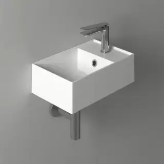 Simas Agile Раковина 40х27 см, 1 отв., цвет: белый