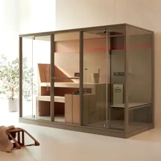 Effegibi Logica Filo Сауна&Хаммам 300x137х211см, пристенная, цвет: Stone