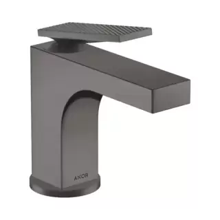 Axor Citterio Смеситель для раковины 90, на 1 отв., с донным клапаном, текстура, цвет: шлифованный черный хром