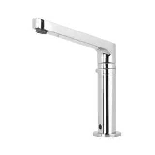 Fima Carlo Frattini Collettivit&agrave; Смеситель для раковины, на 1 отв., электронный, 12 алкалиновых батареек АА+, цвет: хром