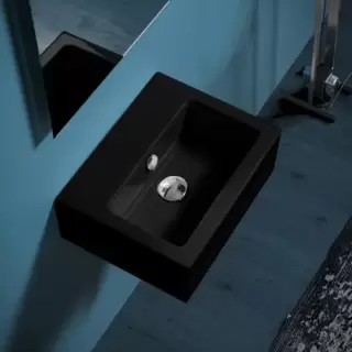 SIMAS Frozen Раковина 43ъ33.5 см, 1 отв., цвет: черный