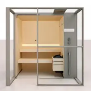 Effegibi Logica S Filo Сауна 214x250х217см, в нишу, цвет: Stone