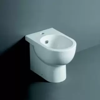 SIMAS E-LINE Биде  напольное приставное 51х35см, цвет: белый