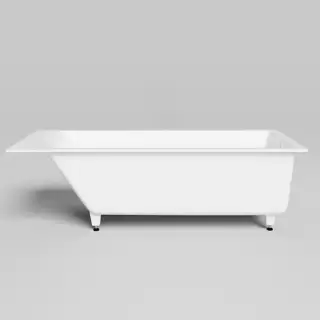 Salini Cascata Встраиваемая ванна 170x70x55.2см., ножки, сифон, мат-л: S-Stone, цвет: белый матовый