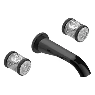 THG Hirondelles Platinum Stamped Смеситель для раковины, встраиваемый, цвет: Brown bronze color PVD