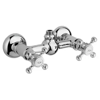 Nicolazzi Half Dome Смеситель для душа на 2 отверстия, вывод сверху 1/2" (без шланга и лейки), цвет: хром