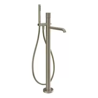 Gessi Habito Rigato Смеситель для ванны, напольный, цвет: Finox Brushed Nickel