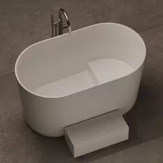 Dea Design Single Ванна 135x75xh75см, отдельностоящая, цвет: белый