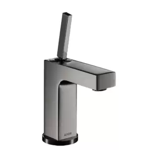 Axor Citterio Смеситель для раковины 110, на 1 отв., излив: 10.4cм., с донным клапаном, цвет: полированный черный хром