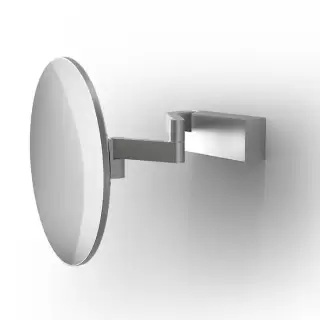 Decor Walther VISION R Зеркало косметическое, настенное, 5х-кратное ув., без подсветки, цвет: нержавеющая сталь