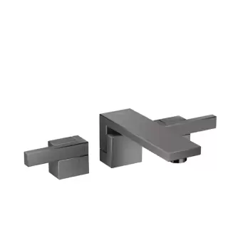 Axor Edge Смеситель для раковины, на 3 отв., с донным клапаном push/open, излив 190мм, алмазная огранка, цвет: черный