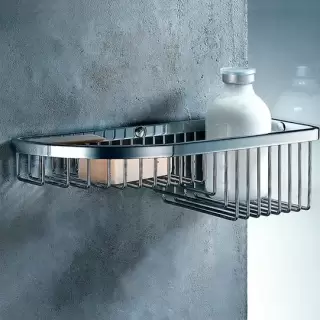 Colombo Angolari Угловая полочка одинарная, цвет: хром