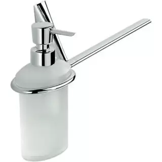 Colombo Land Полотенцедержатель 37.5 см с дозатором, DX, цвет: хром/матовое стекло