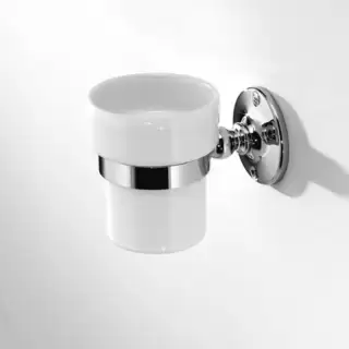 Devon&Devon Cavendish Стакан подвесной, цвет: хром/белый