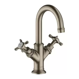 Axor Montreux Смеситель для маленькой раковины 160, с двумя рукоятками, с донным клапаном, цвет: никель