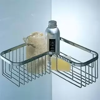 Colombo Angolari Полочка для ванной, угловая, цвет: хром