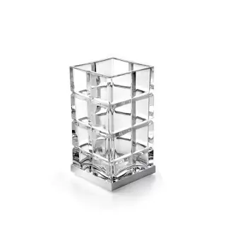 3SC Palace Стакан настольный, цвет: прозрачный хрусталь/хром