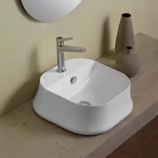 SIMAS Sharp Раковина 42х42 см, 1 отв., цвет: белый