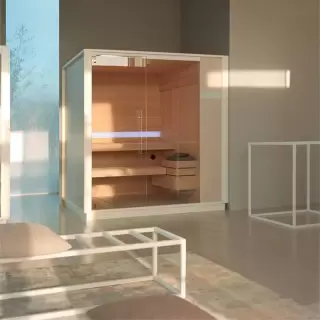 Effegibi One S Сауна 214x171x226см, пристенная, цвет: Soft Sand