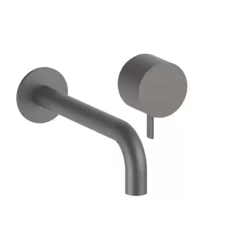 Fantini AF/21 Смеситель для раковины, настенный, излив: 20.8 см, цвет: Matt Gun Metal PVD