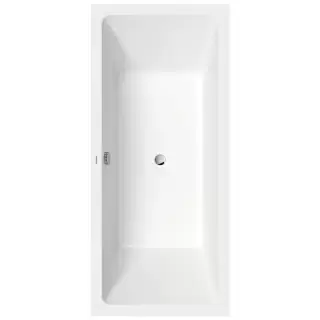 Duravit D.1 Ванна 180х80см., прямоугольная, встроенная, с двумя наклонами спинки, акрил, цвет: белый