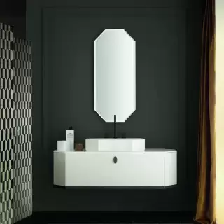 Milldue Edition Dandy Комплект подвесной мебели, 138х47хh36см, цвет: глянцевый белый