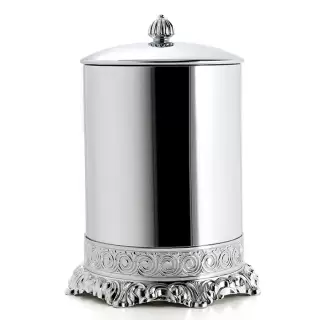 3SC Bally Ведро с крышкой, ручка Piccadilly, цвет: хром