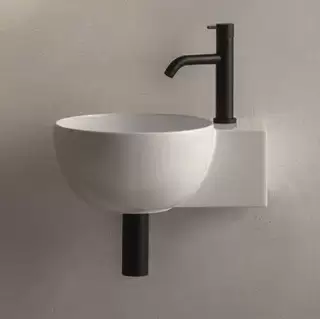 Globo T-Edge Раковина 40х32 см, без отв., подвесная/на столешницу, цвет: белый