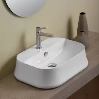 SIMAS Sharp Раковина 60х42 см, 1 отв., цвет: белый