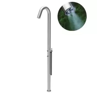 Fima Carlo Frattini Outdoor Душевая колонна с одним выходом OUTSIDE, цвет: нержавеющая сталь