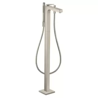 Axor Citterio Смеситель для ванны, напольный, с ручным душем, цвет: шлифованный никель