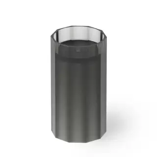 Dea Design Pedestal Basin Раковина 48х45.6х90см., напольная, без отв., Glasstech, прозрачная смола, цвет: Smoky Black R4