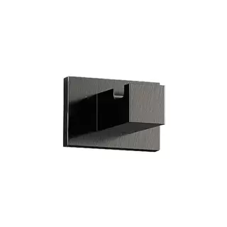 Colombo Look Крючок одинарный LC27, цвет: PVD графит матовый