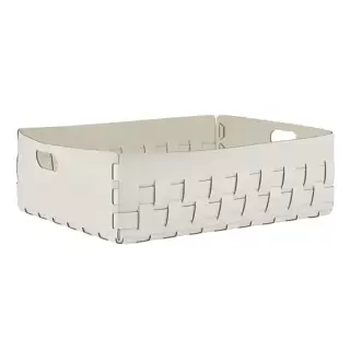 Colombo Adj Корзинка Dubai, 60x50H20 см, цвет: белый/панна котта