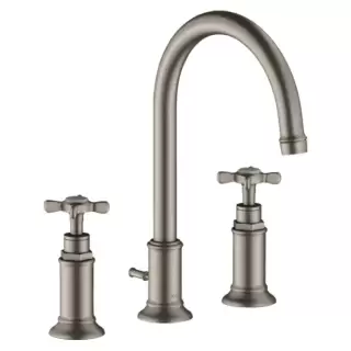 Axor Montreux Смеситель для раковины 180, на 3 отв., с донным клапаном, цвет: сталь