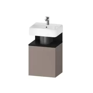 Duravit Qatego Тумба для раковины 44х35см., подвесная, петли справа, цвет: базальт матовый
